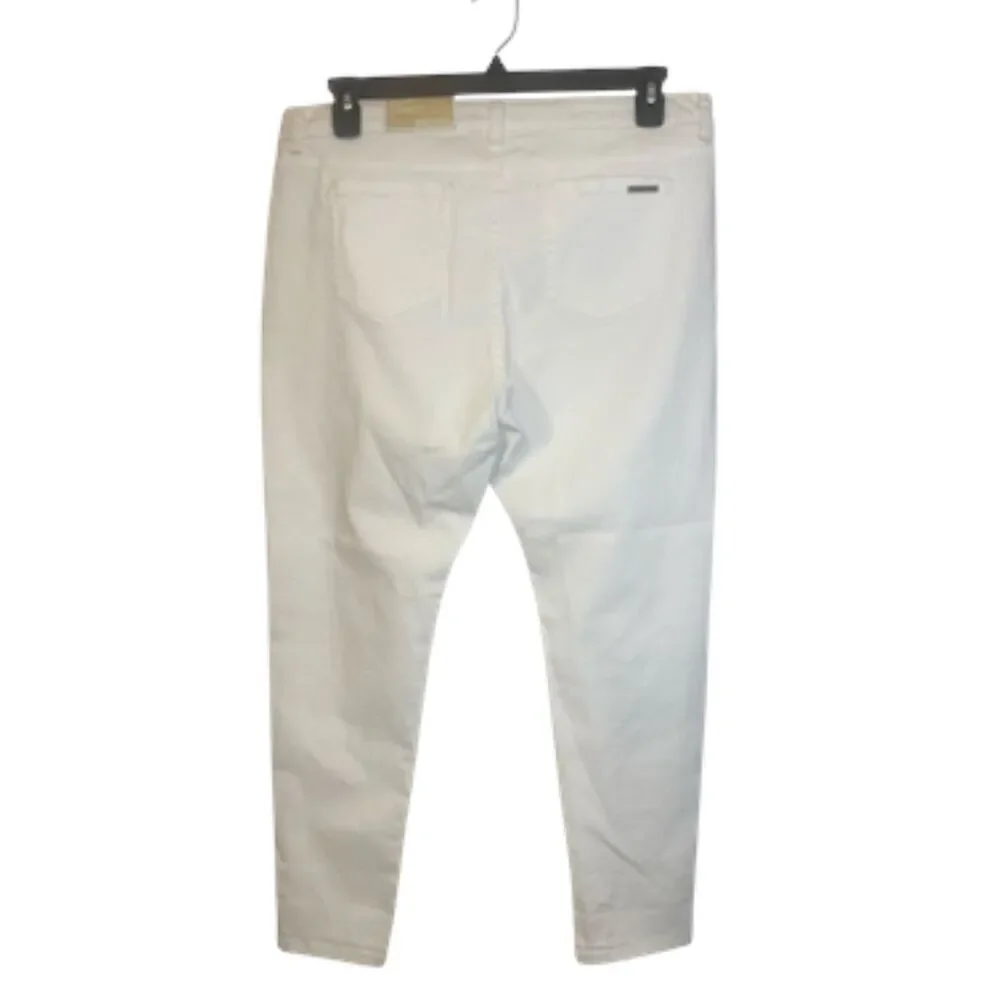 NWT Michael Kors Selma White Jeans High Rise Ankle Sz. 14P